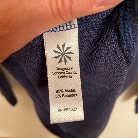 Athleta Crisscross back Sweatshirt Blue Size Small - Picture 5 of 6